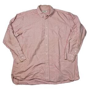 Steve & Barry's VTG Y2K Button-Down Shirt Long Sleeve Checkered Red Mens 3X